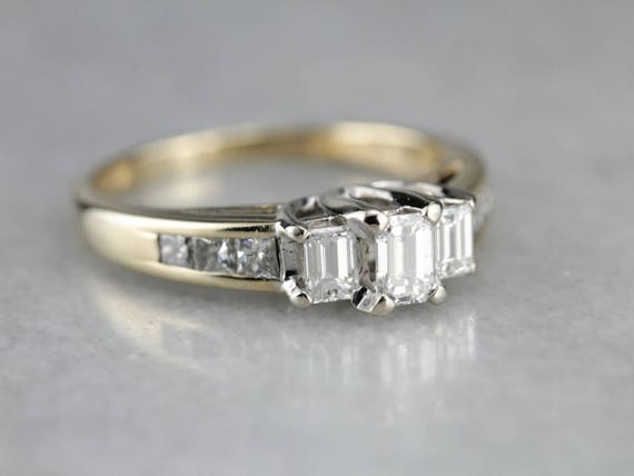 Emerald Cut Diamond Engagement Ring, Anniversary … - image 2