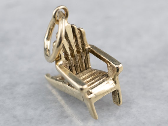Adirondack Chair Gold Charm, Summer Charm, Vacati… - image 1