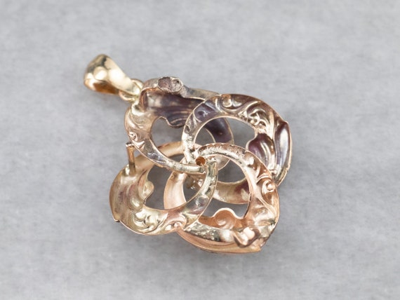 Victorian Diamond Lover's Knot Pendant, Diamond P… - image 6
