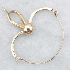 Yellow Gold Charm Holder, Charm Holder, Yellow Gold Charm Holder, Charm Holder Pendant, Gold Charm Holder, Charm Holder Necklace A59191