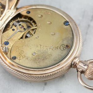 Victorian Era Illinois Pocket Watch, Antique Hunters Watch, Estate Jewelry, Collectors Watch XY9X2C0W-D image 3