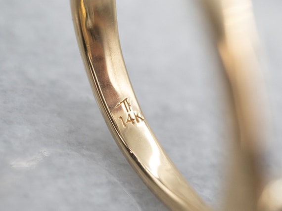 Three Diamond Gold Bypass Ring, Diamond Engagemen… - image 2