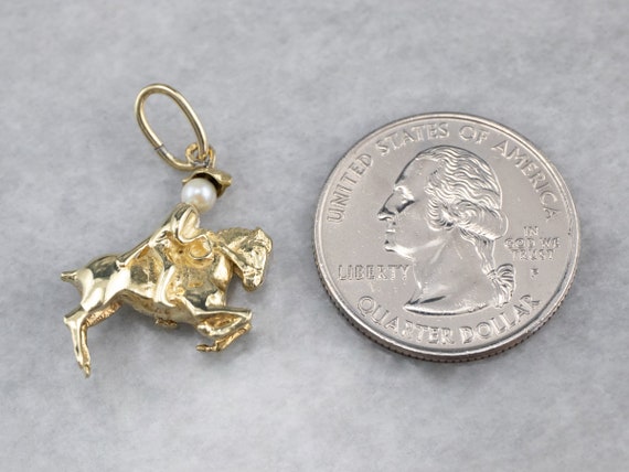 Paul Revere Gold Charm, Pearl Gold Charm, Horse R… - image 5