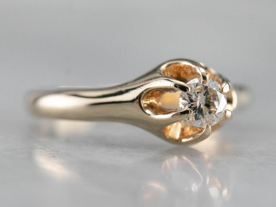 Buttercup Diamond Solitaire Ring, Diamond Engagem… - image 2