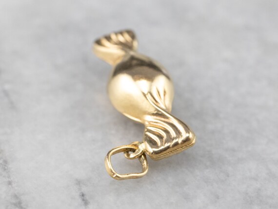 18K Yellow Gold Candy Charm Pendant View 5