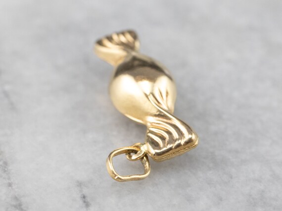 18K Gold Candy Charm, Taffy Charm, Sweets Charm, … - image 5