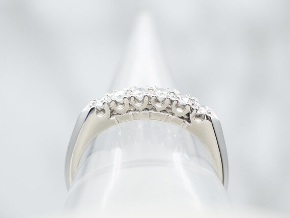 Platinum Diamond Wedding Band, Platinum Wedding B… - image 3