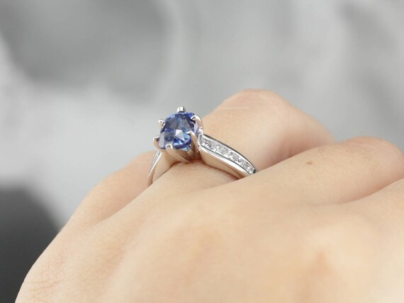 High Quality Sapphire Anniversary Engagement Ring