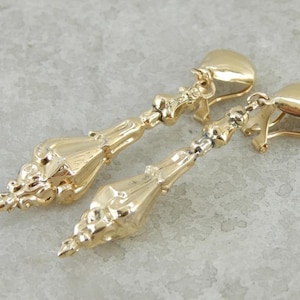 Victorian Reproduction Drop Earrings Of Large Size CQJMAE-P