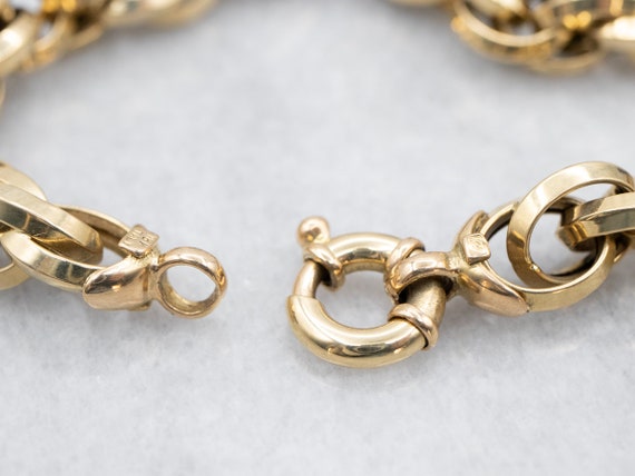 Woven Chain Link Bracelet, Woven Link Bracelet, R… - image 3