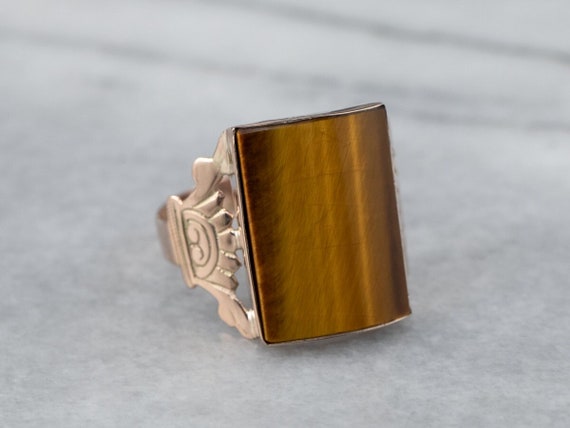 Victorian Gold Tiger s Eye Ring Tiger s Eye Jewelry Antique Cabochon Ring Right Hand Ring Unisex Ring Birthday Gift FU9JDU1W Etsy