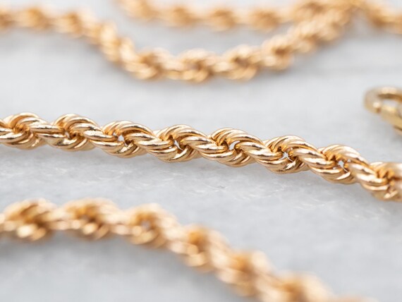 Gold Rope Twist Chain Necklace, Gold Chain Neckla… - image 2