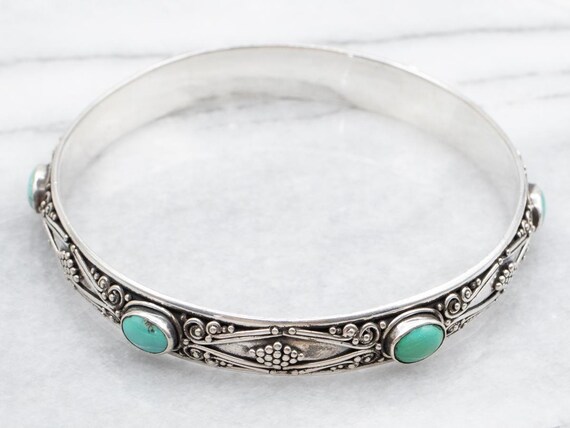 アクセサリー vintage turquoise silver925 bangle アクセサリー vintage turquoise silver925 bangle Vintage Inlaid