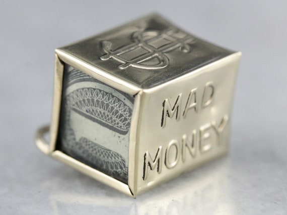 Vintage Mad Money Charm, Emergency Funds Charm, Mo