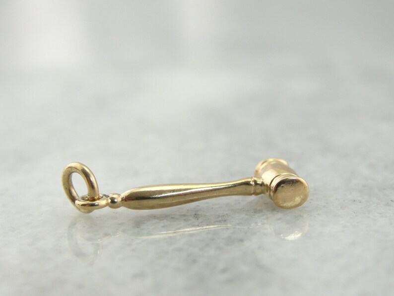 Classic Judges Gavel Lawyer or Law Student Gold Charm Etsy