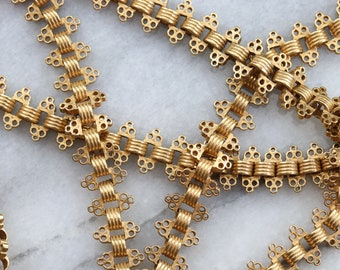 Victorian Gold Link Chain Necklace, Ornate Victorian Chain, Antique Gold Chain, Anniversary Gift, Estate Jewelry, Statement Chain 7QLL94MD