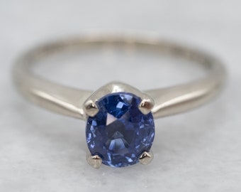 ゴールド サファイア ソリティアリング ホワイトゴールド サファイア ソリティア エンゲージリング