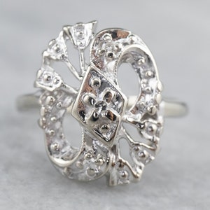 Retro Ära Diamant Ring, Vintage Diamant Ring, Weiß Gold Diamant Ring, Drei Stein Diamant Ring, Diamant Jubiläum ZQEYE8QR
