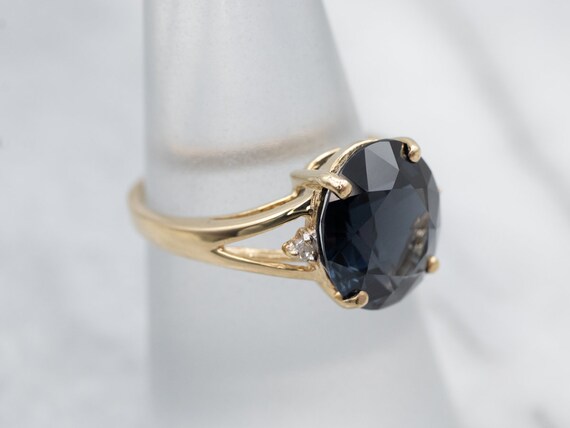 Spinel Diamond and Gold Ring, Spinel Cocktail Rin… - image 3