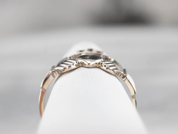 White Gold Claddagh Ring, Vintage Claddagh Ring, … - image 8