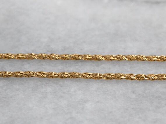 14K Gold Twisted Wheat Chain Yellow 