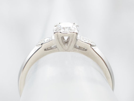 Diamond Platinum Engagement Ring, Anniversary Rin… - image 4