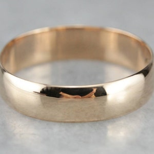 Antique Rose Gold Plain Wedding Band P4MU162Q-R