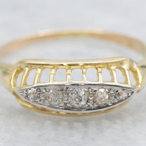 Antique Old Mine Cut Diamond Band, Old Mine Cut Diamond Band, Diamond Band, Old Mine Cut Diamond, Antique Diamond Band A64742