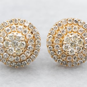 Double Halo Diamond Stud Earrings, Diamond Studs, Diamond Earrings, Stud Earrings, Gold Diamond Earrings, Gold Diamond Studs, Studs A48723