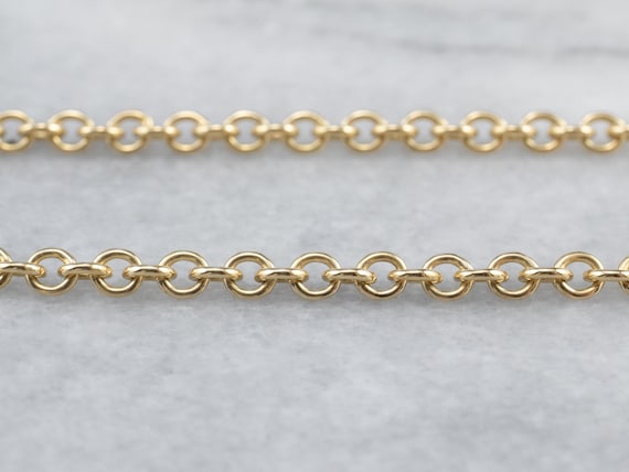 Chain Gold Rolo Chain 18 Karat Gold 