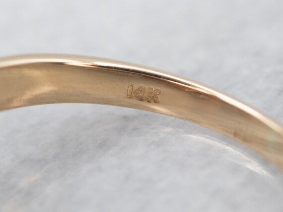 Vintage Ruby and Diamond 14K Gold Statement Ring,… - image 2