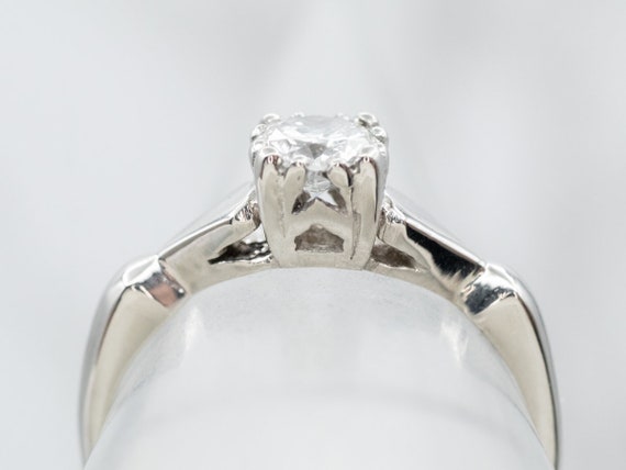 Platinum Diamond Solitaire Ring, Diamond Engageme… - image 4