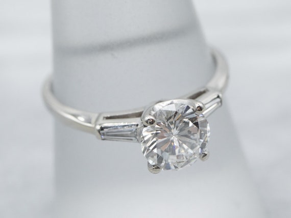 Retro Era Diamond Engagement Ring, Round Brillian… - image 3