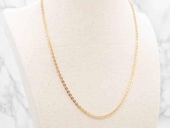 Heavy Gold Cable Chain, 18K Yellow Gold Chain, Ov… - image 5