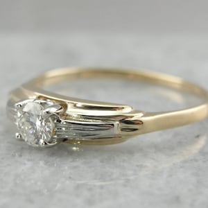 Iconic Retro Era Design, Diamond Engagement Ring image 1