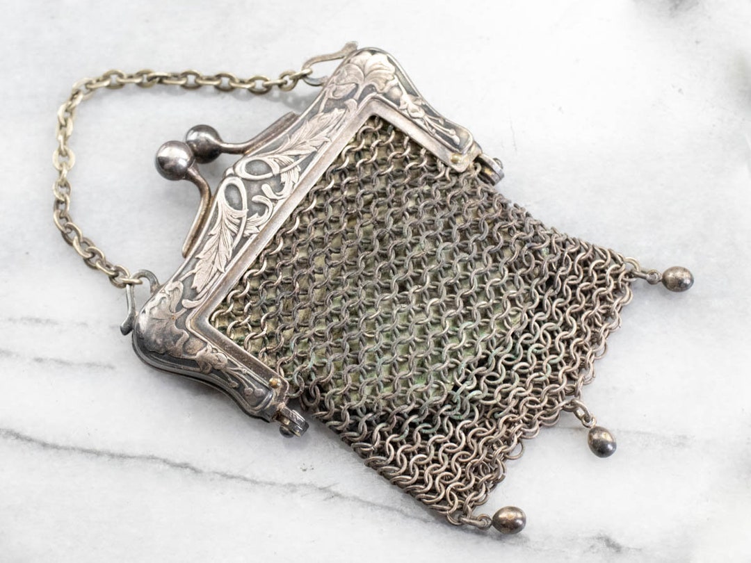 トートバッグ Fallett Ball Chain Square Coin Bag Silver FA2301BG10SV BALL CHAIN SQUARE COIN BAG SILVER - FALLETT | 60% - Asian