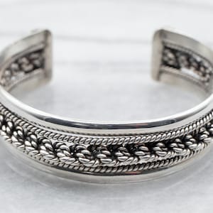 Sterling Silver Twisted Cuff Bracelet, Sterling Silver Cuff Bracelet, Twisted Cuff Bracelet, Cuff Bracelet, Silver Cuff Bracelet A32659