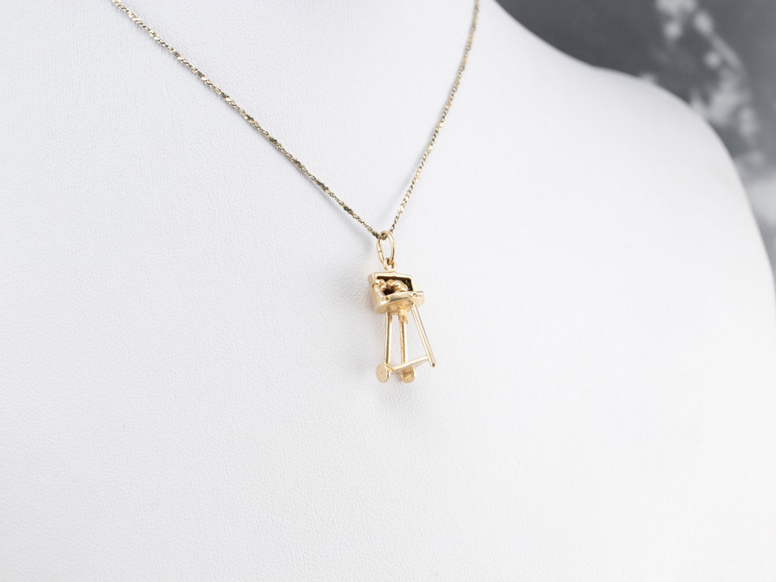 Rotisserie Grill Gold Charm 14K Gold Grill Charm Grill Etsy