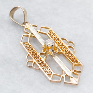 Diamond Lavalier Pendant, Pendant, Bridal Jewelry, Gift for Her, Anniversary Gift A20766