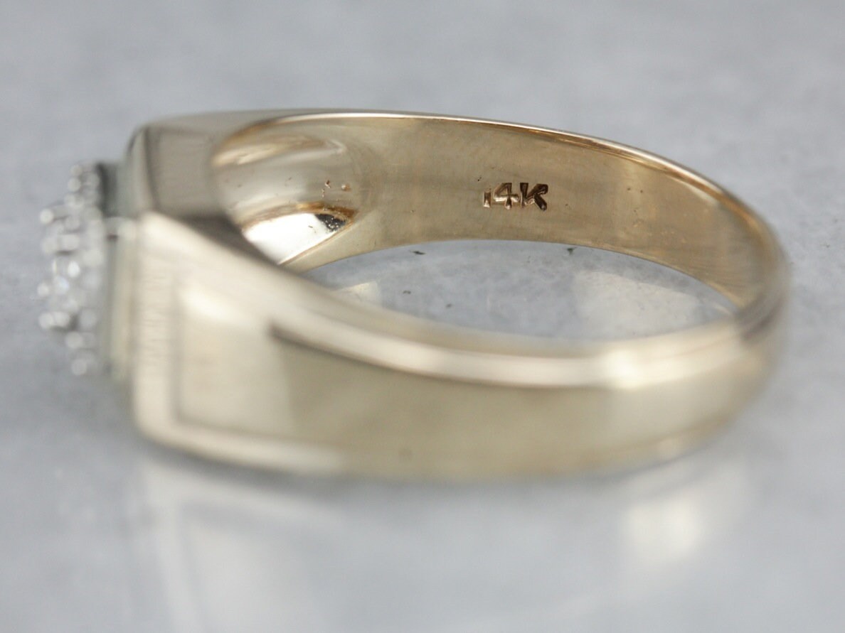 Men's Diamond Ring Right Hand Ring Diamond Anniversary | Etsy