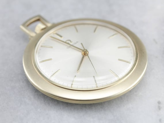 Vintage Omega Pocket Watch, Open Face Gold Pocket… - image 2