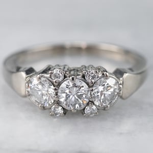 Stunning Diamond Engagement Ring Round Brilliant Diamond | Etsy