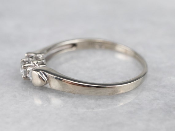 Three Stone Diamond Engagement Ring, Classic Thre… - image 4
