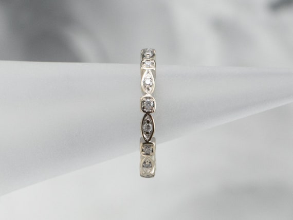 Marquise Shaped Diamond Band, Diamond Eternity Ba… - image 9