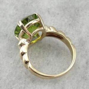 Bold Peridot and Curvaceous Gold Mounting 3RXRRQ-P - Etsy