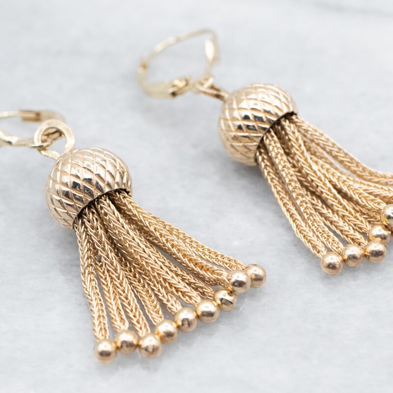Golden tassels Earrings