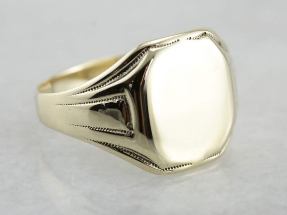 etsy gold signet ring