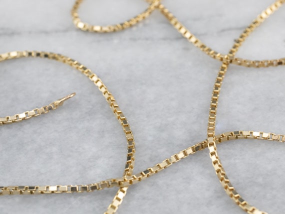 Box Chain, Yellow Gold Chain 