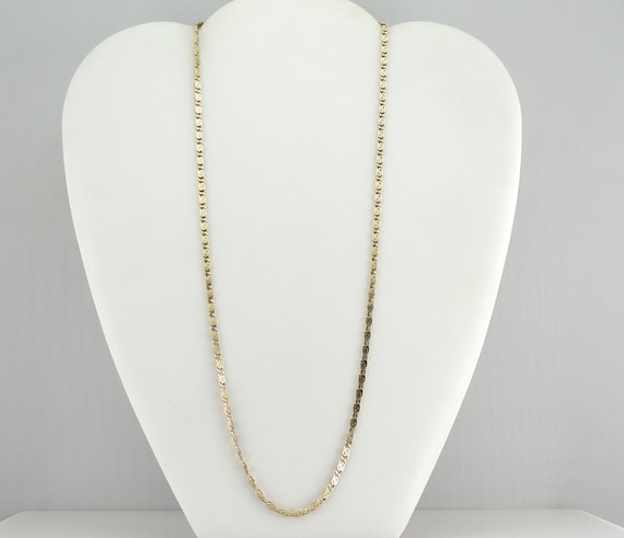 Simple Yellow Gold Snail Chain With Spiral Links … - image 5