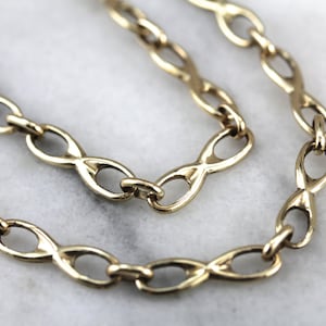 I Love You to Infinity: Vintage Gold Link Necklace  4RXPRF-R
